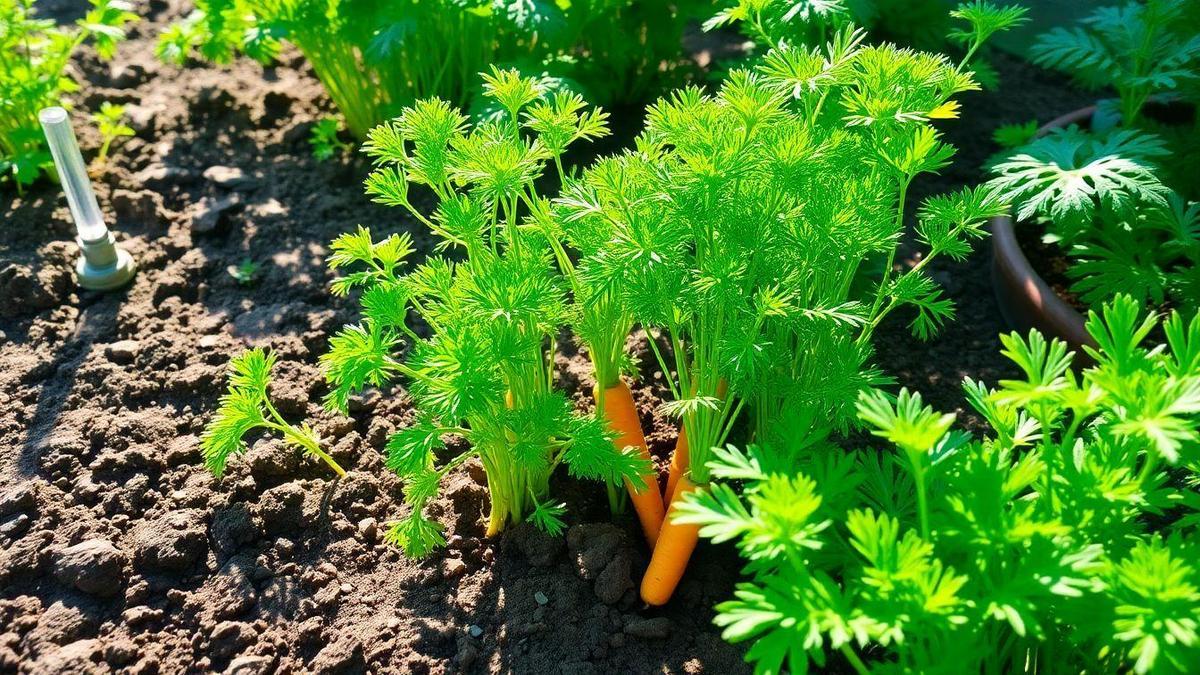 Carrots in the home garden: care with irrigation and sunlight