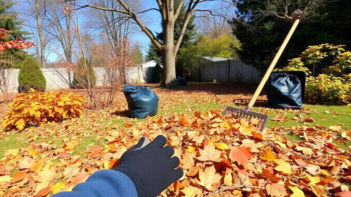 How to clean dry leaves and dead branches