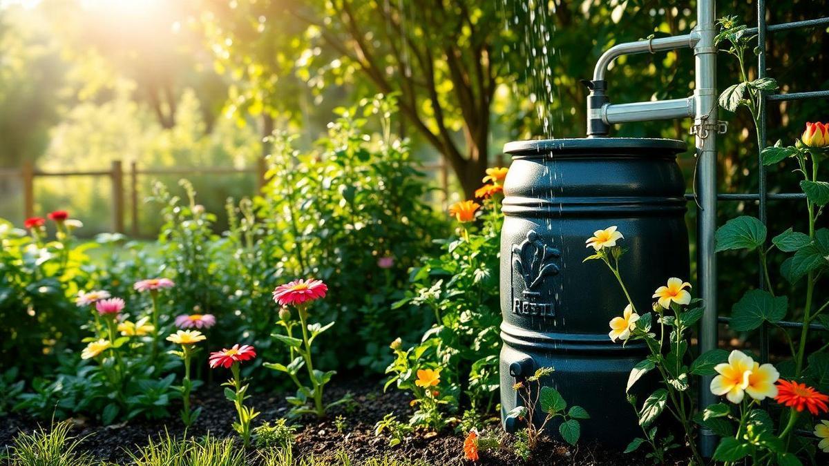 Reusing rainwater in the garden