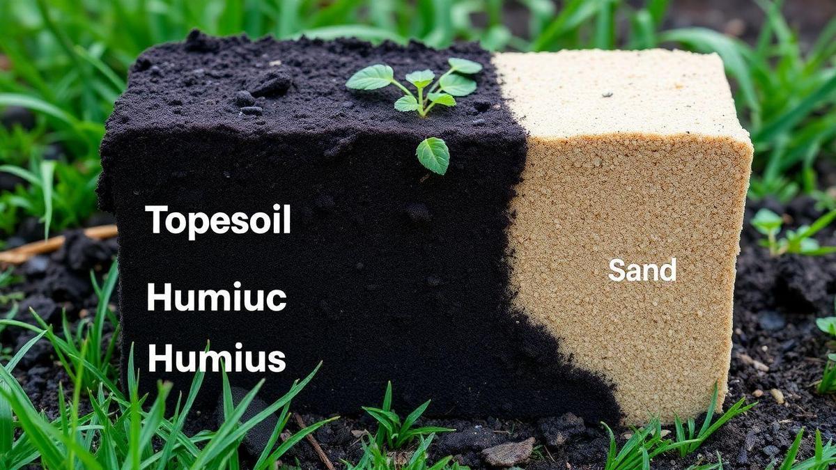 Topsoil, humus and sand: what is the function of each?